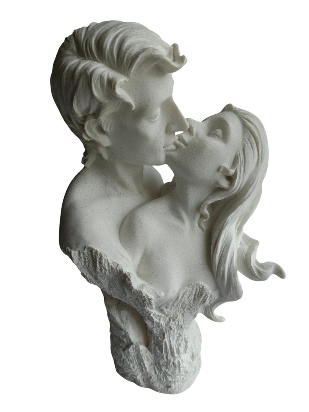 Eternal Love Kissing Couple Bust Showpiece - Romantic Couple Statue