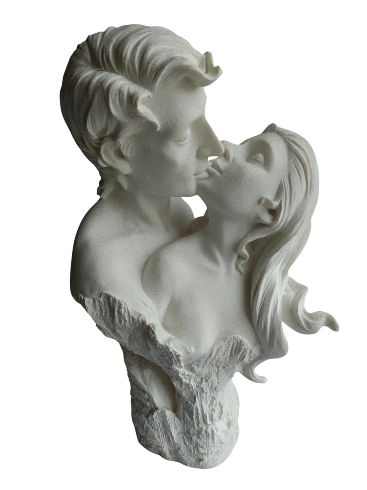 Eternal Love Kissing Couple Bust Showpiece - Romantic Couple Statue
