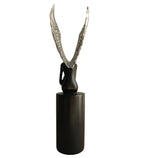 Black & Silver Lady with Wings
