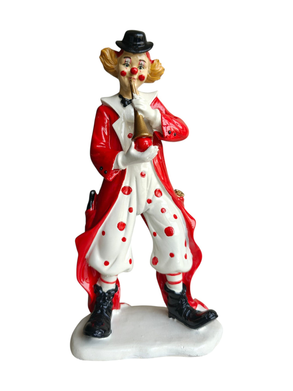 Vintage Musical Clown Playing Flute