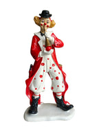 Vintage Musical Clown Playing Flute