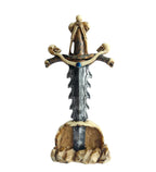 Large Skeleton  Cross Knife Decor
