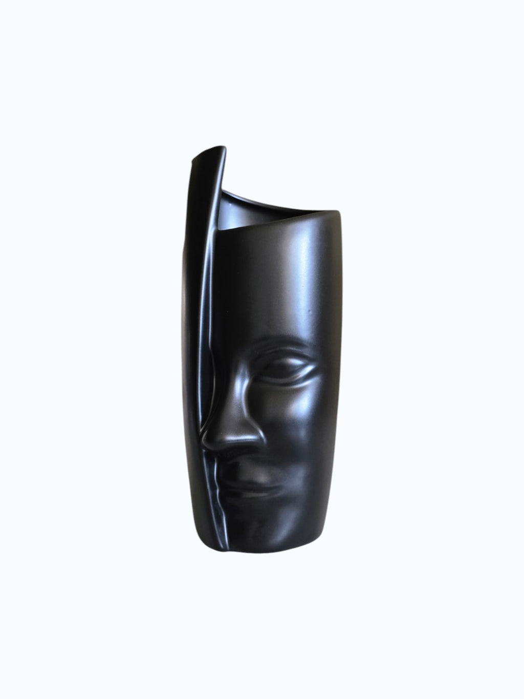Black Face Shaped Vase