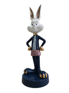 Boss Bunny Deluxe - Navy & Gold Ceramic Sculpture Large