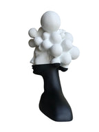 Dreaming Cloud Woman Bust Large-Bubble Hair Lady