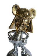Star Wars Mickey Mouse Sculpture - Black & Gold Luxury Table Decor