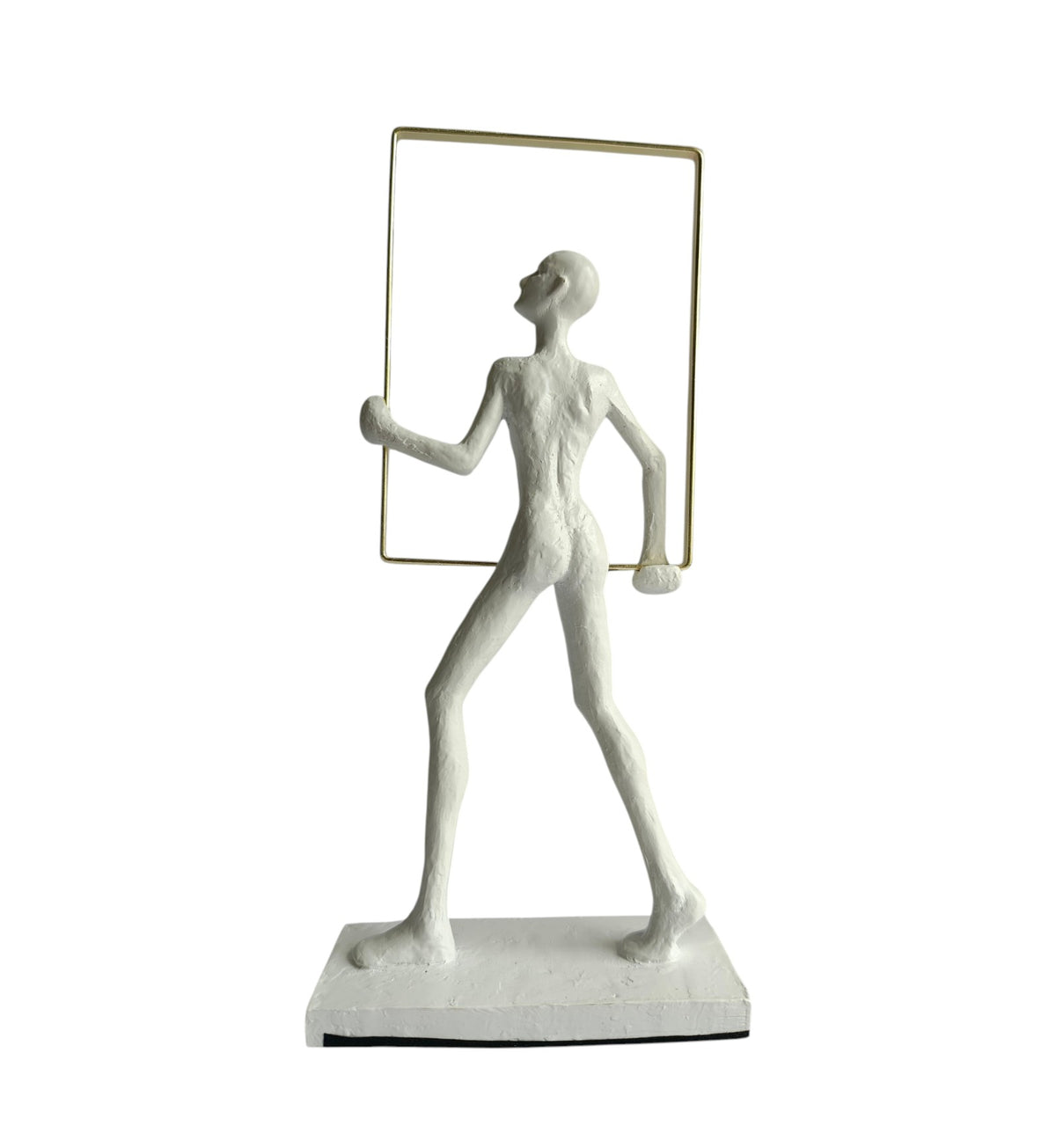 Abstract Man Frame White