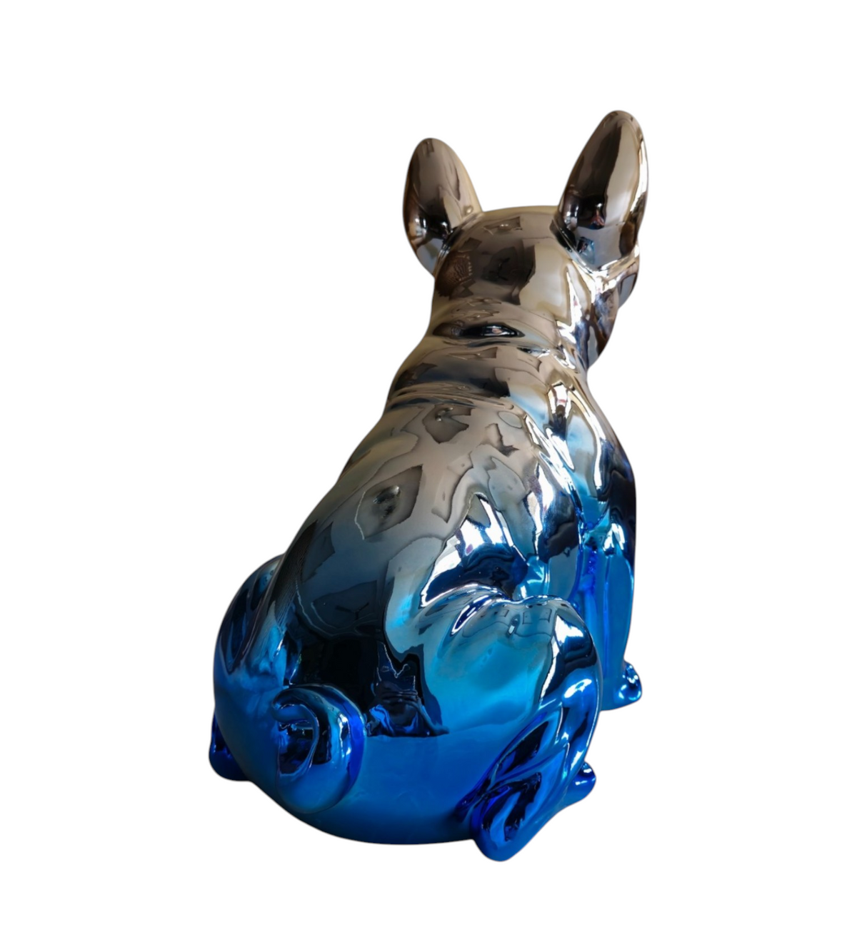Large Chrome Dog with Goggles