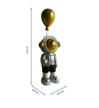 Silver Headphone boy with Balloon