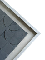 Rust & Rhythm - Textured Geometric Wall Art Frame