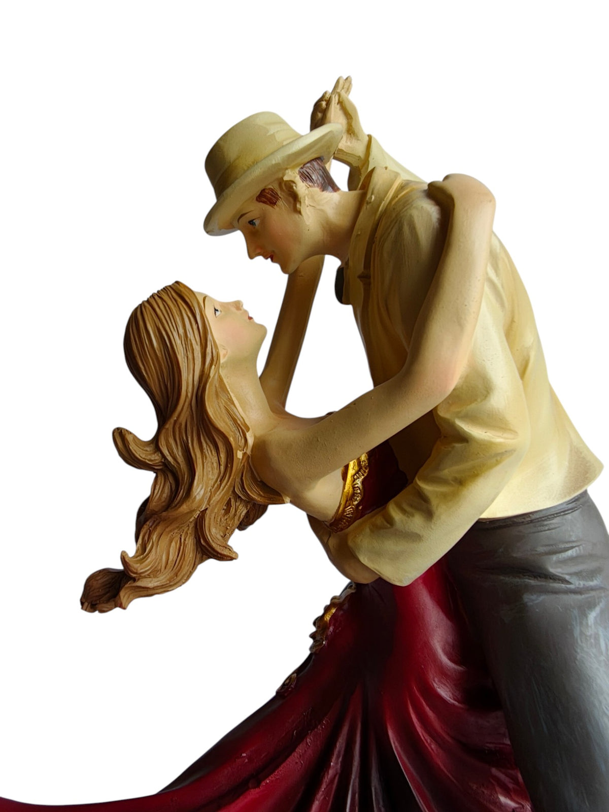 Romantic Dancing Couple Showpiece - Vintage Ballroom Dance Statue