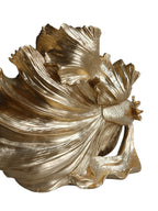 Golden Betta Fish Sculpture - Luxe Metallic Statement Decor - Sun Mun Edition