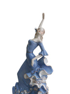 Rosa Flamenca - Pink & Gold Porcelain Dancer Sculpture