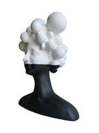 Dreaming Cloud Woman Bust Large-Bubble Hair Lady
