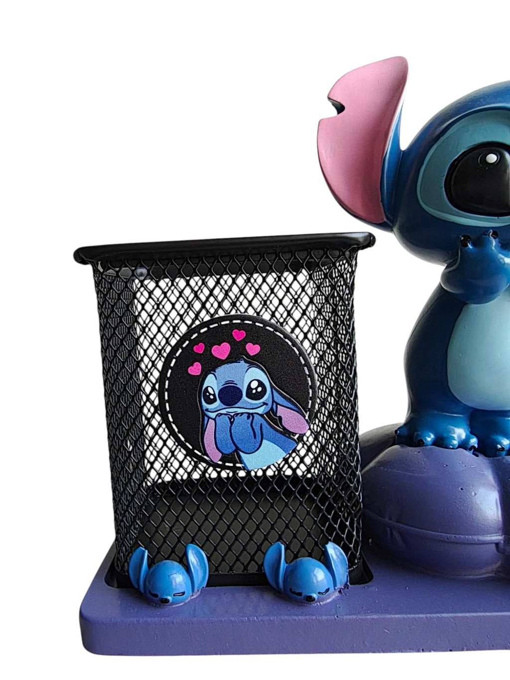 Shy Stitch Pen Stand - Kawaii Desk Organizer for Kids