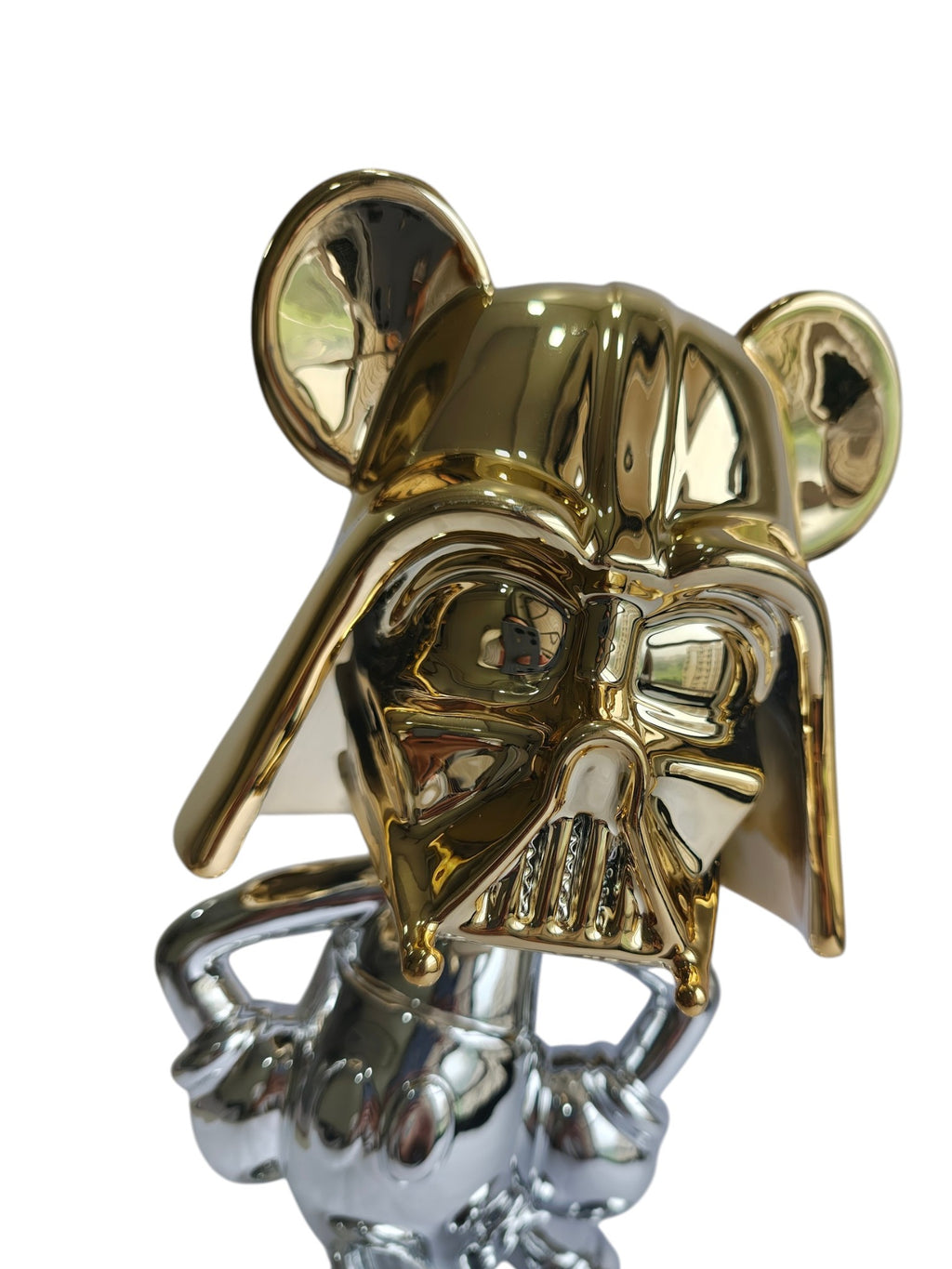 Star Wars Mickey Mouse Sculpture - Black & Gold Luxury Table Decor