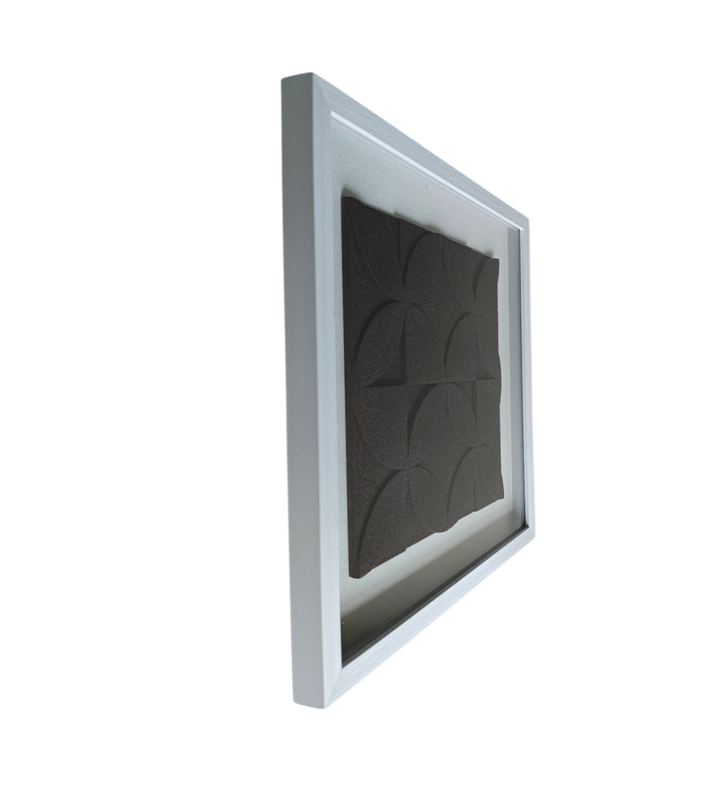 Shadow Petals    Textured Geometric Wall Art