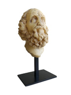 Antique Philosopher Head Sculpture