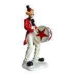 Drum Shield Clown Figurine