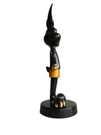 Pure Black Boss Bunny - Luxury Ceramic Sculpture Large