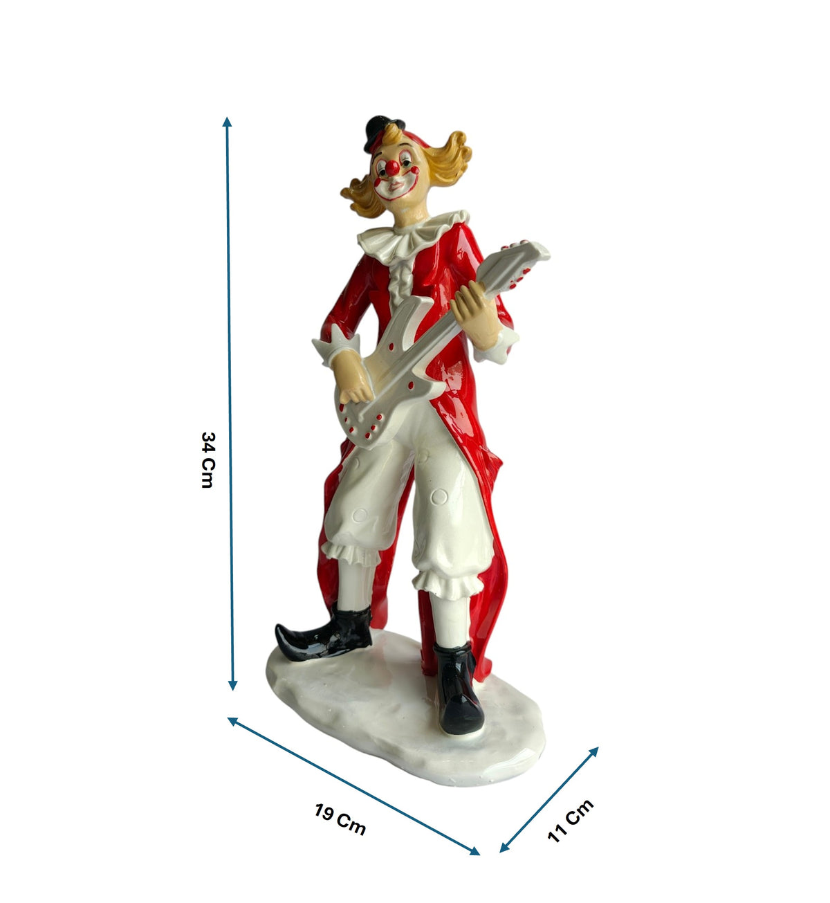 Royal Guitar Clown Figurine