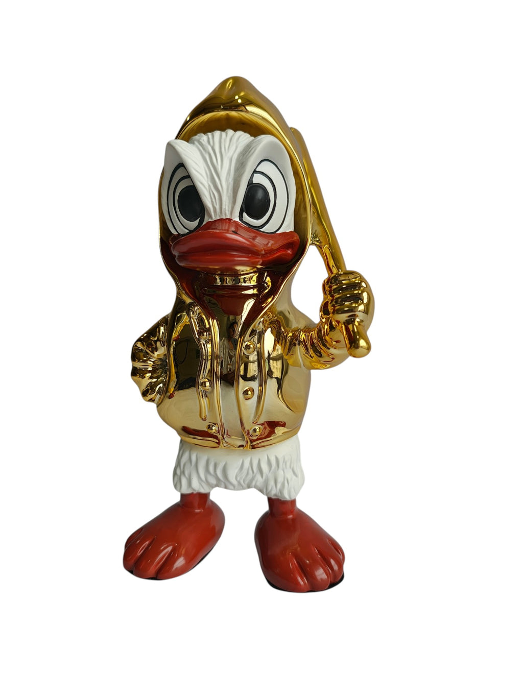 Donald Duck Table Decor Figurine - Metallic Character Sculpture