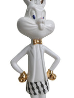 Pure White Boss Bunny - Luxury Ceramic Sculpture Large