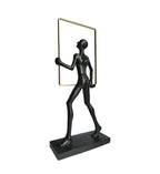 Abstract Man Frame Black