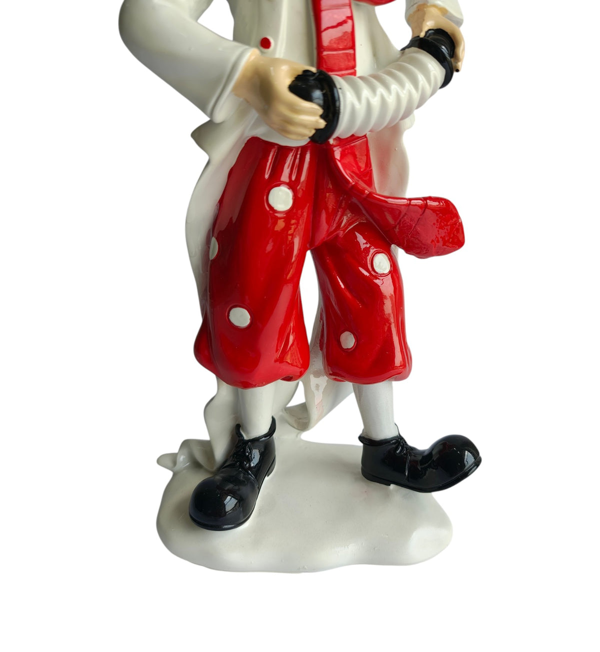 Accordion Musician Clown Figurine