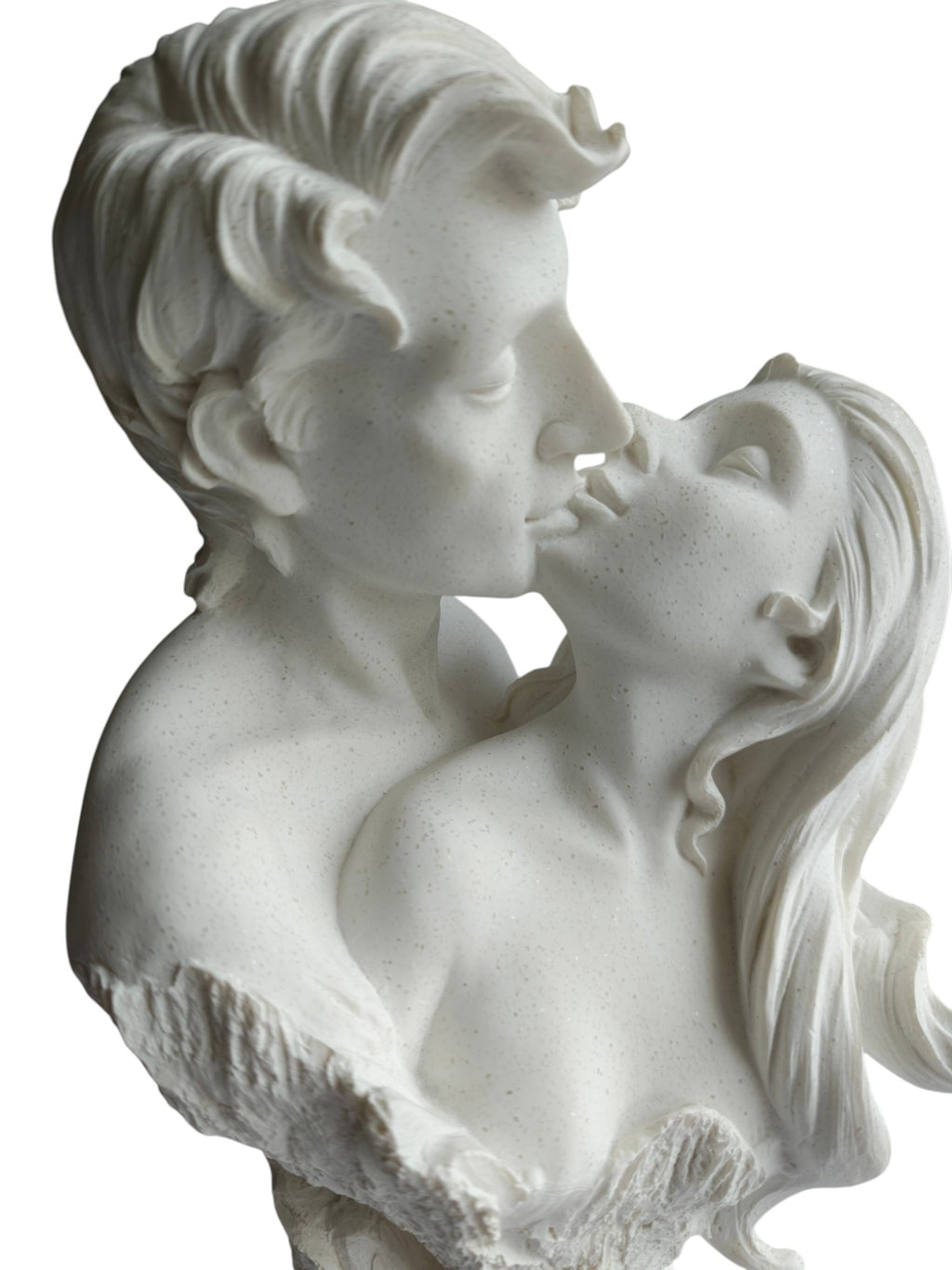 Eternal Love Kissing Couple Bust Showpiece - Romantic Couple Statue