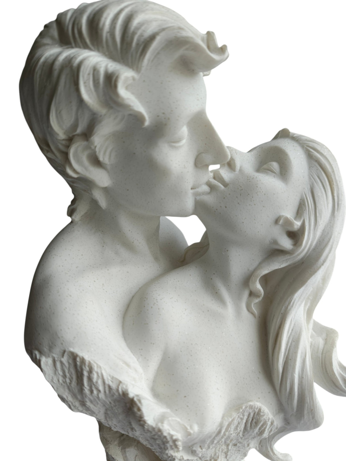 Eternal Love Kissing Couple Bust Showpiece - Romantic Couple Statue
