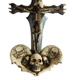 Skeleton Cross Knife Decor