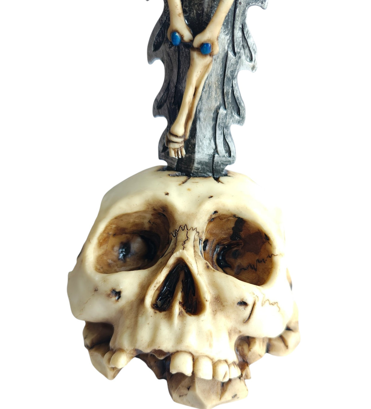 Large Skeleton  Cross Knife Decor