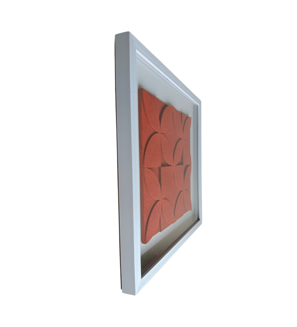 Terra Mosaic - Textured Geometric Wall Art Frame