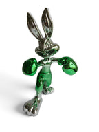 Chrome Bunny Table Decor Figurine