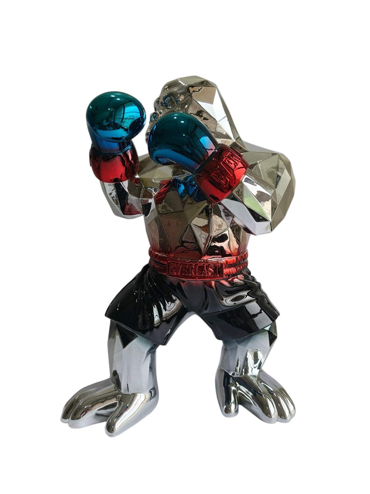 Boxing Gorilla Table Decor Figurine - Champion Style Sculpture