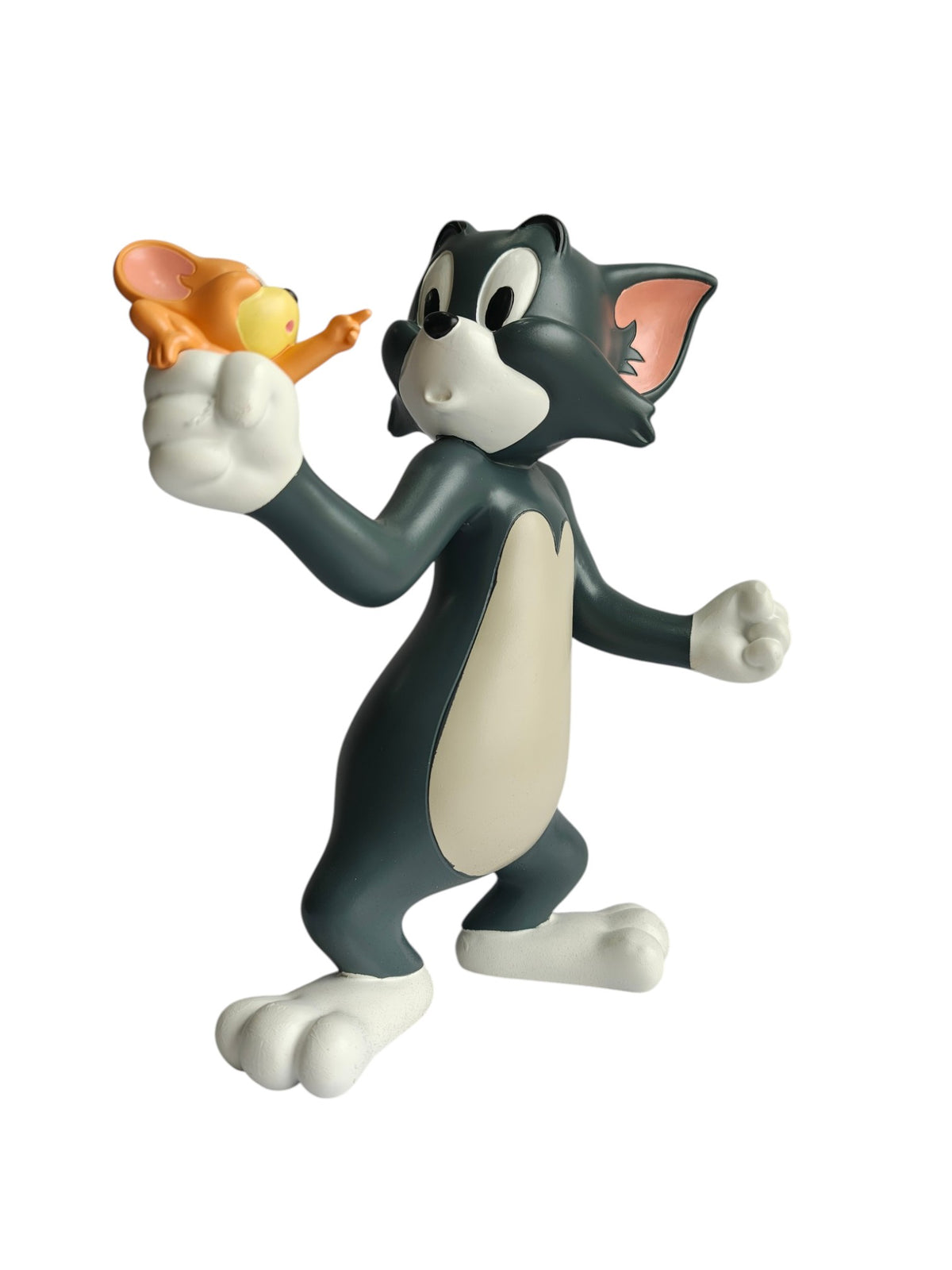 Tom & Jerry Table Decor Figurine - Playful Cartoon Duo Sculpture