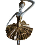 White & Golden Ceramic Premium & Elegant Figurine