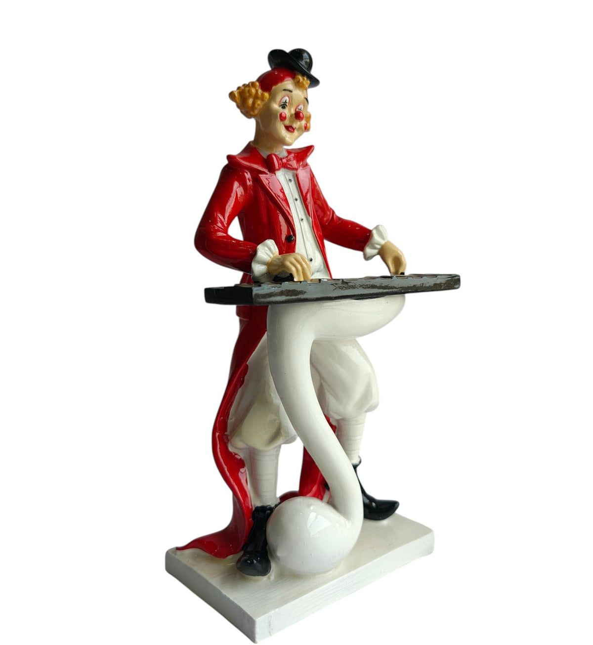 Keyboard Musician Clown Figurine