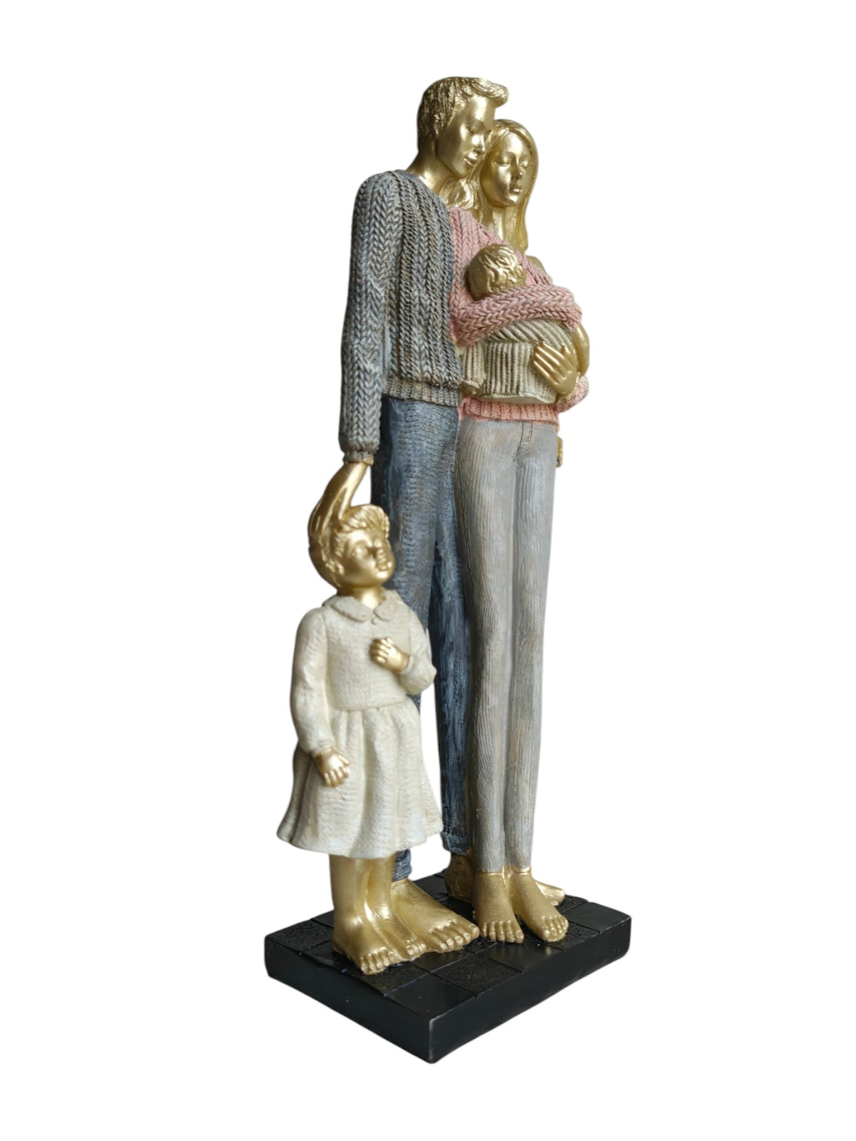 Golden Family With Newborn & a Girl Child