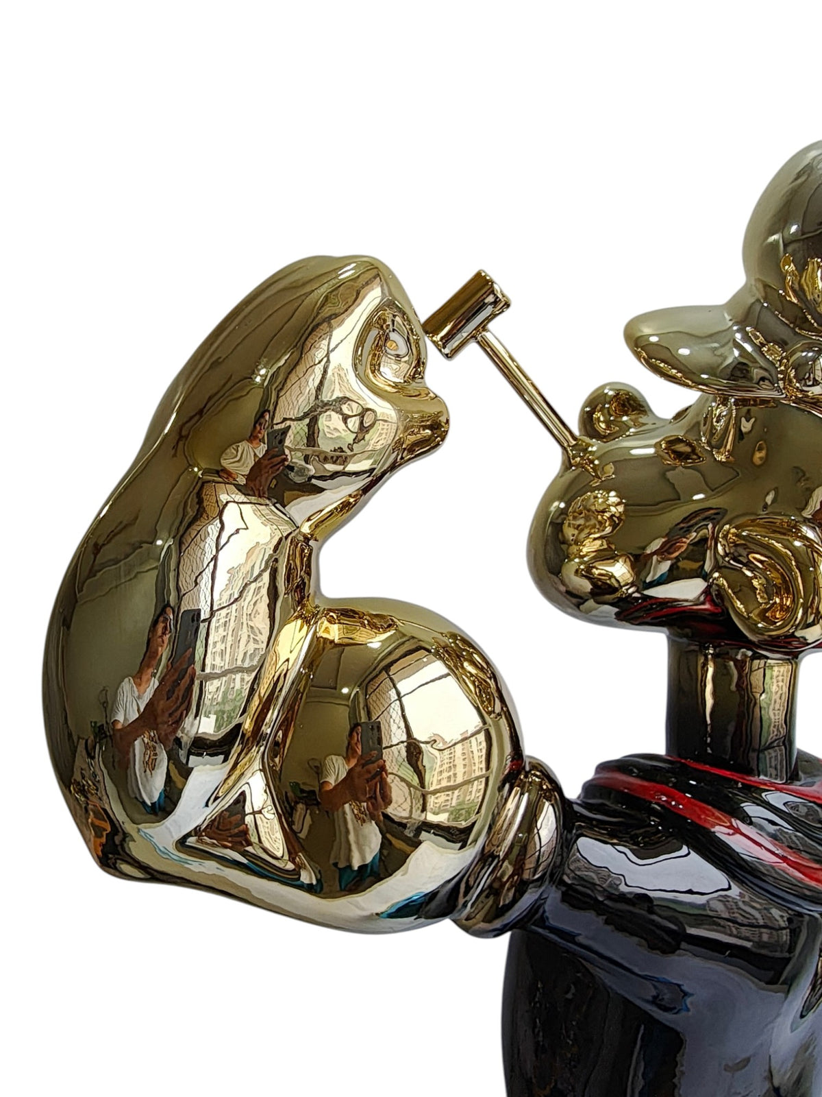 Chrome Pop Art Popeye The Sailor Showpiece - 74.5 cm Luxury Electroplated Sculpture