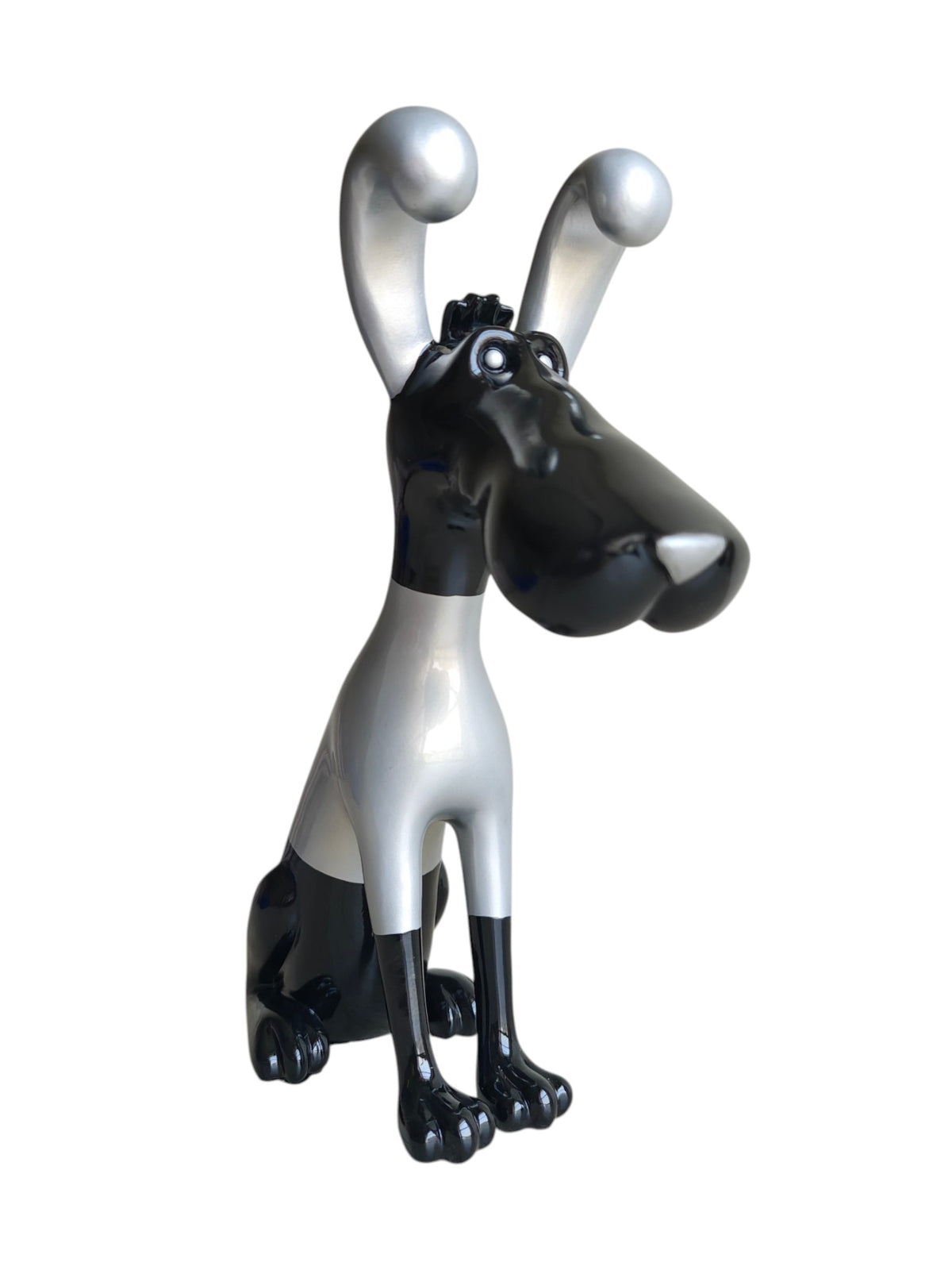 DOG-BLACK: Scarlet Pop Art Hound