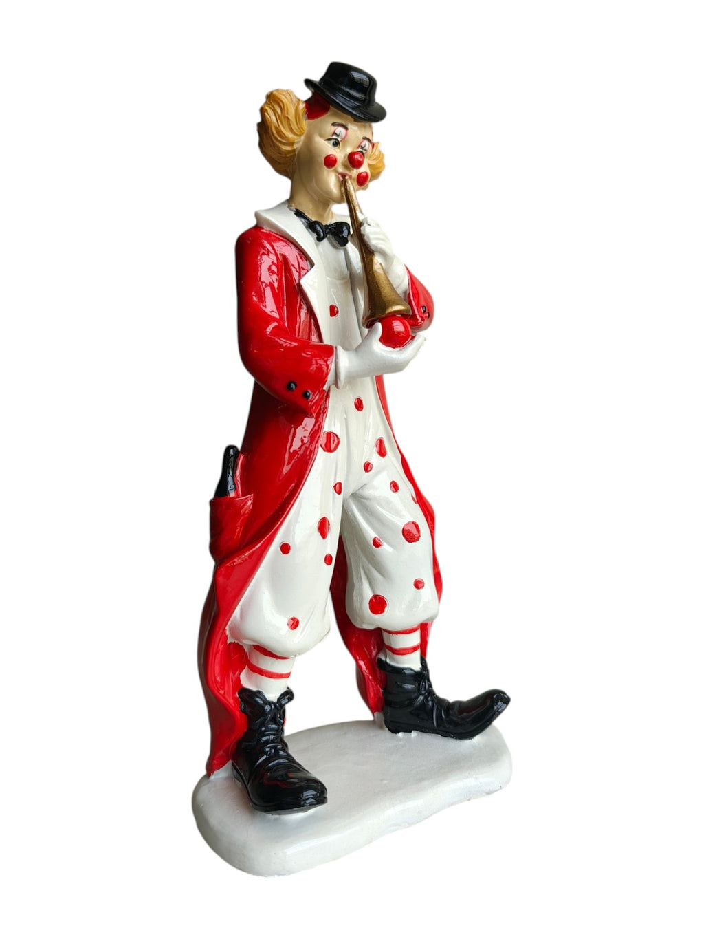 Vintage Musical Clown Playing Flute