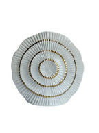 White & Golden Shell Shaped Vase
