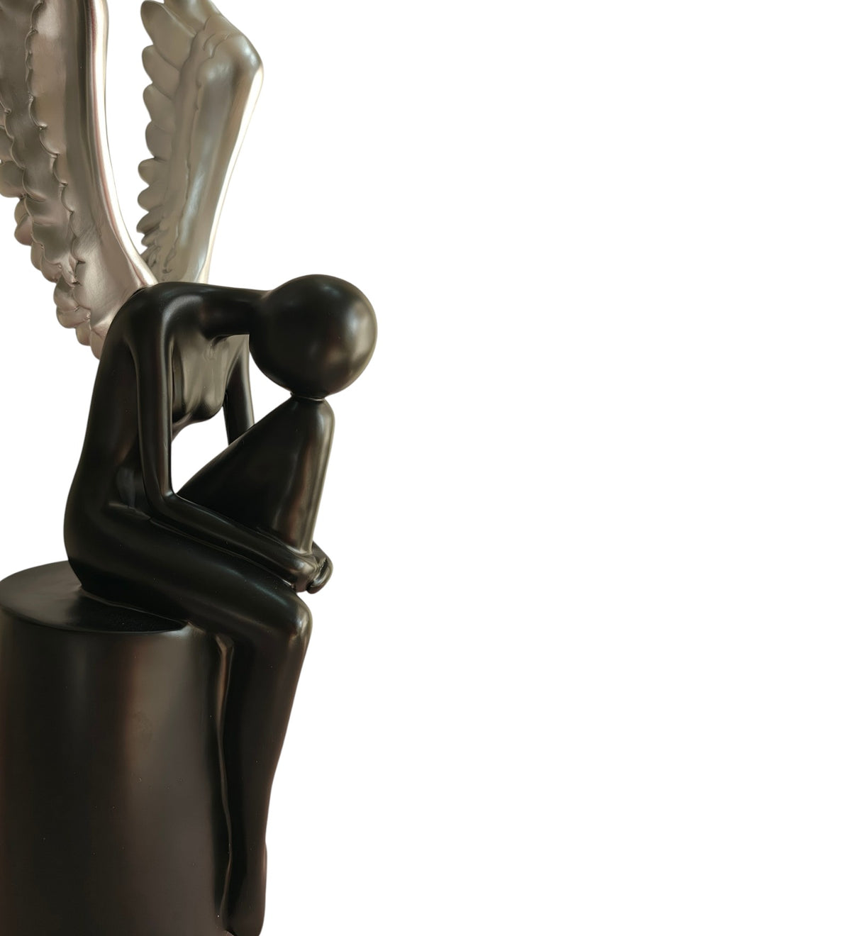 Black & Silver Lady with Wings