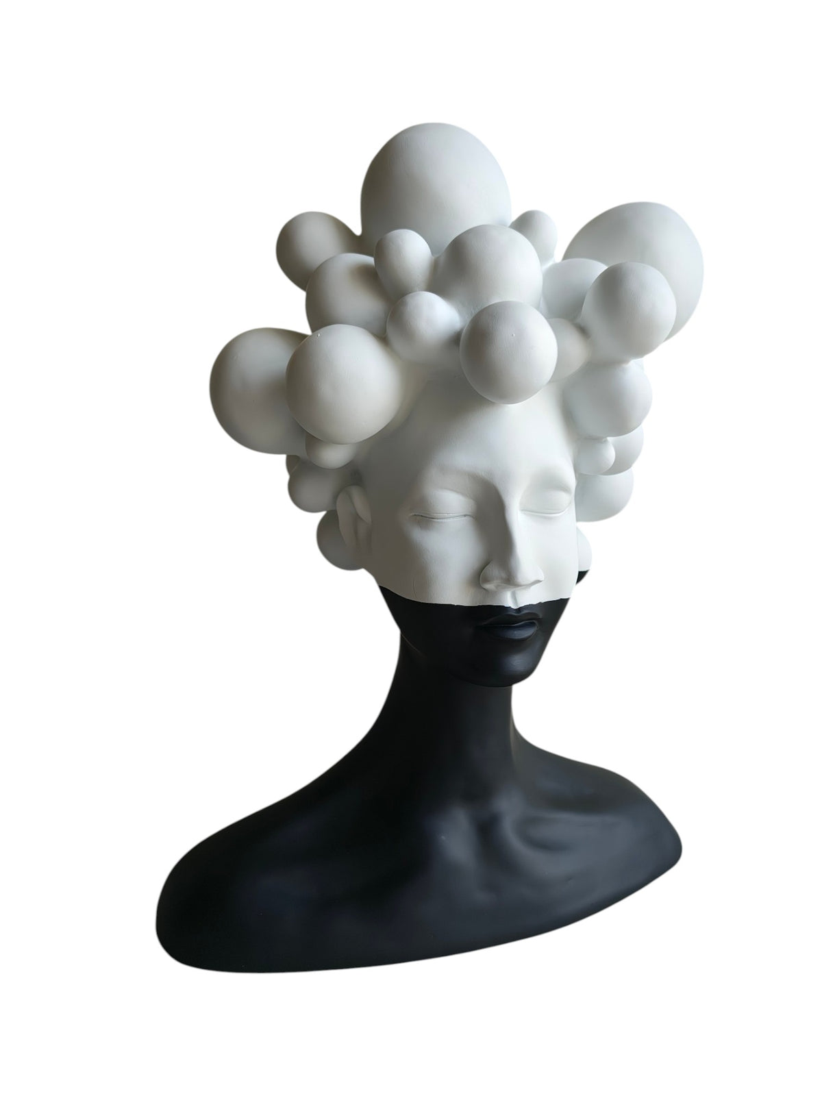 Dreaming Cloud Woman Bust Large-Bubble Hair Lady
