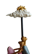Sunny Day Dreamers - Couple on Bench Under Sun & Cloud Showpiece