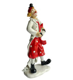 Accordion Musician Clown Figurine