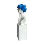 Blue Bubble Head Bust