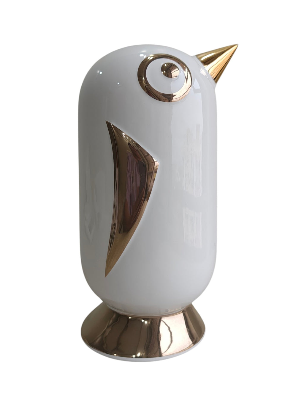 Golden Beak Birdie - Minimalist Ceramic Piggy Bank